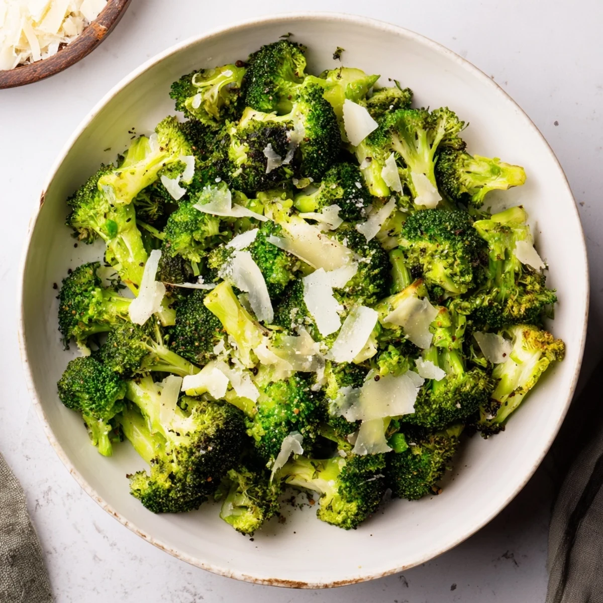 Simple Garlic Parmesan Broccoli