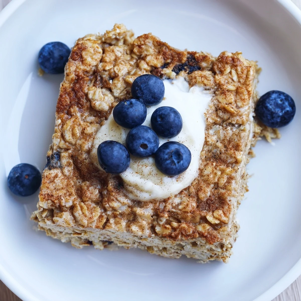 Warm and delicious Protein Pancake Oats, perfect for busy mornings, served with fresh berries.