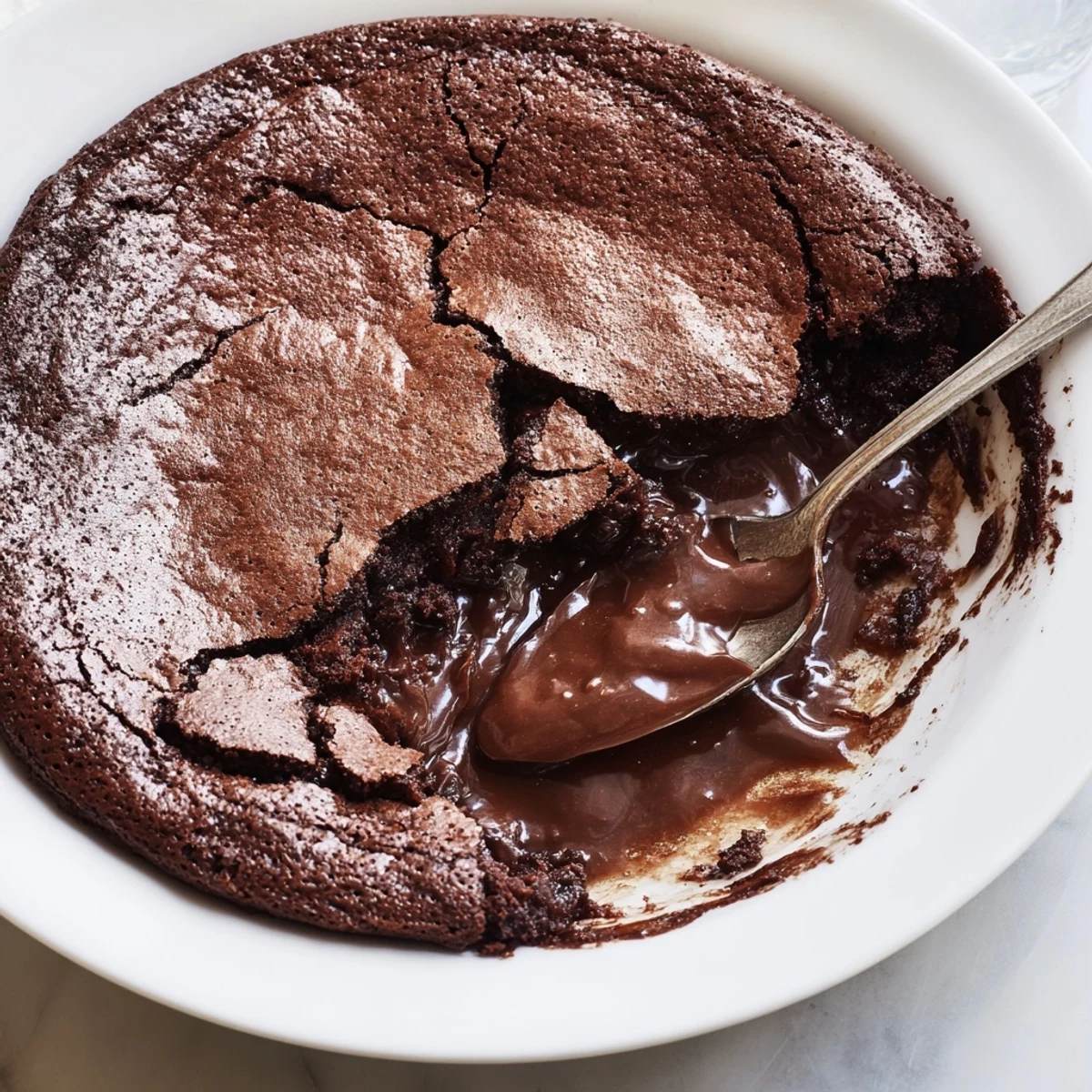 Warm, decadent Ina Garten Brownie Pudding with a crackly top, perfect for a chocolate craving.