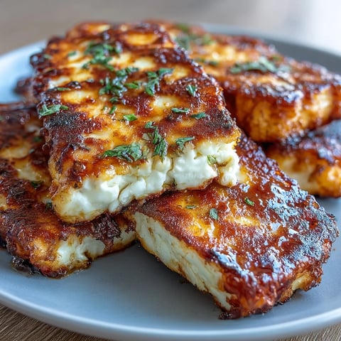A close-up of Halloumi Blood Orange Fattoush, showing golden-fried cheese slices, vibrant citrus segments, and crisp croutons atop fresh greens.
