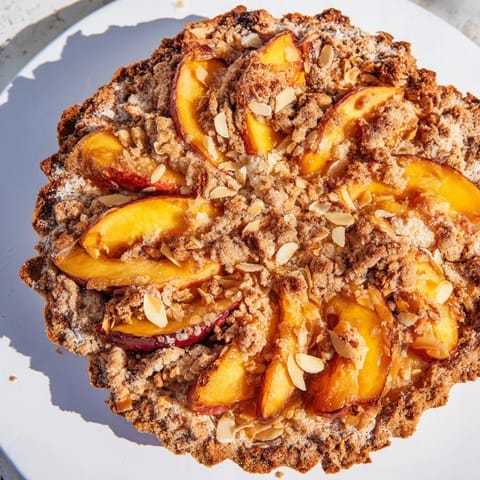 Rustic Peach Almond Tart