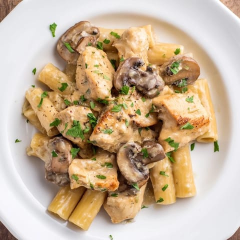 Creamy Mushroom Chicken Pasta