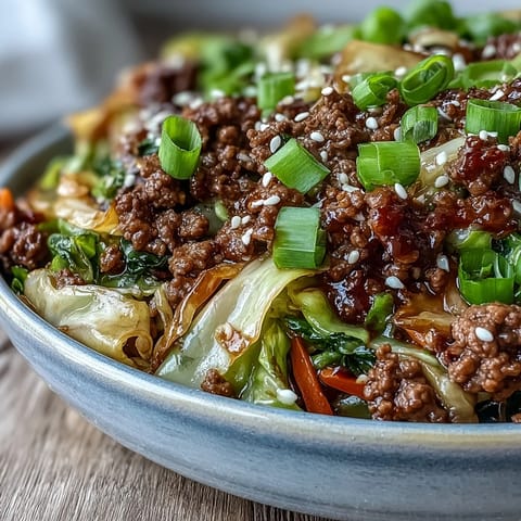 Chinese Beef and Cabbage Stir-Fry