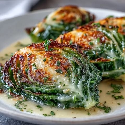 Herby Cabbage in Parmesan Broth