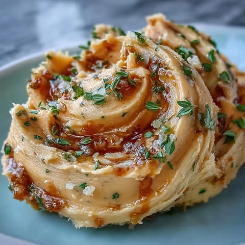 Luscious compound butter blending honey, fleur de sel, and thyme for rich flavor.  