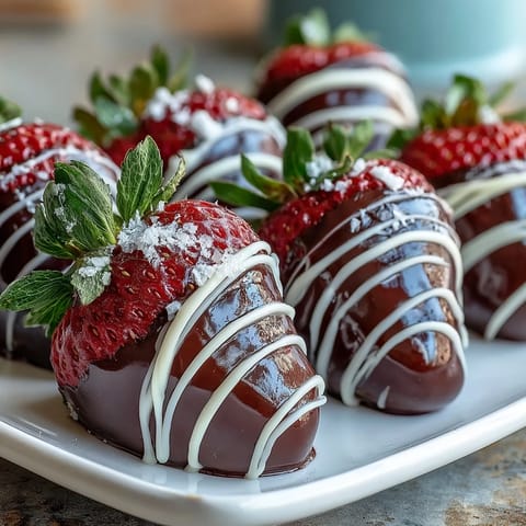 Galentines Brunch Berry Charcuterie Board with Chocolate-Dipped Strawberries