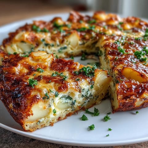 Spring Onion Potato Frittata