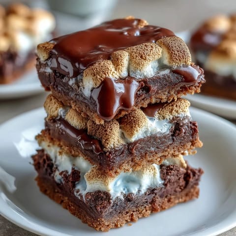 Decadent smores brownie cookies with gooey marshmallow tops and rich chocolate chunks, perfect for dessert lovers.