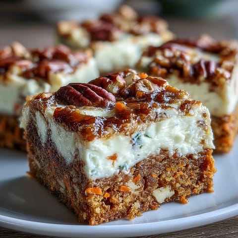 Carrot Cake Cheesecake Bars
