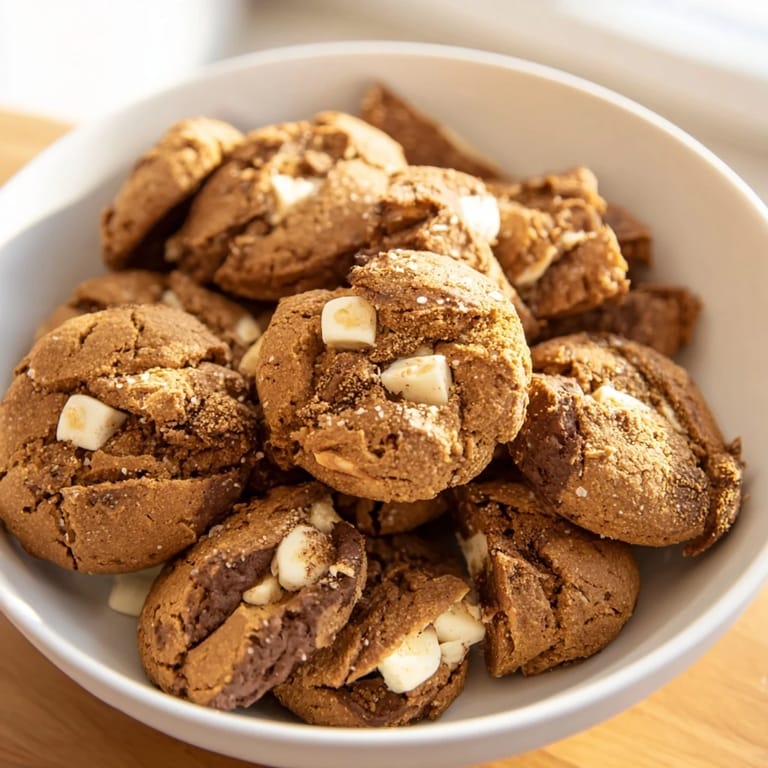 Freshly baked soft and chewy pumpkin spice cookies with a sprinkle of spice, ready to enjoy this season.