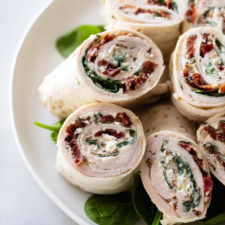 These vibrant sun-dried tomato turkey roll-ups are bursting with flavor, ready to eat, a quick Italian meal.