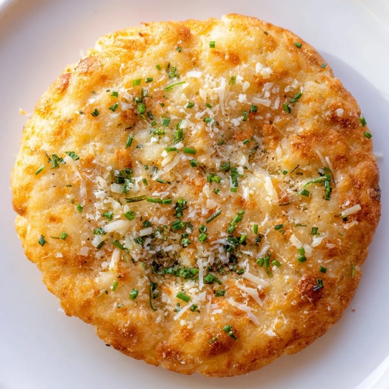 Six freshly baked cloud bread savory toasts arranged on a parchment-lined tray, perfect for a gluten-free snack or appetizer.