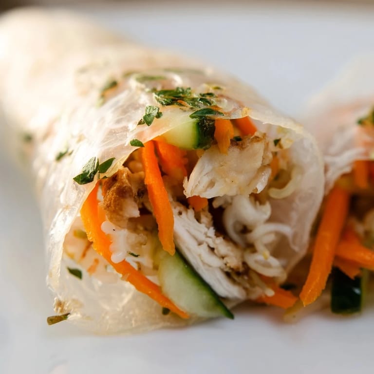 Crispy homemade garlicky pulled chicken wraps featuring tender shredded chicken in buttery garlic sauce and crunchy veggies.