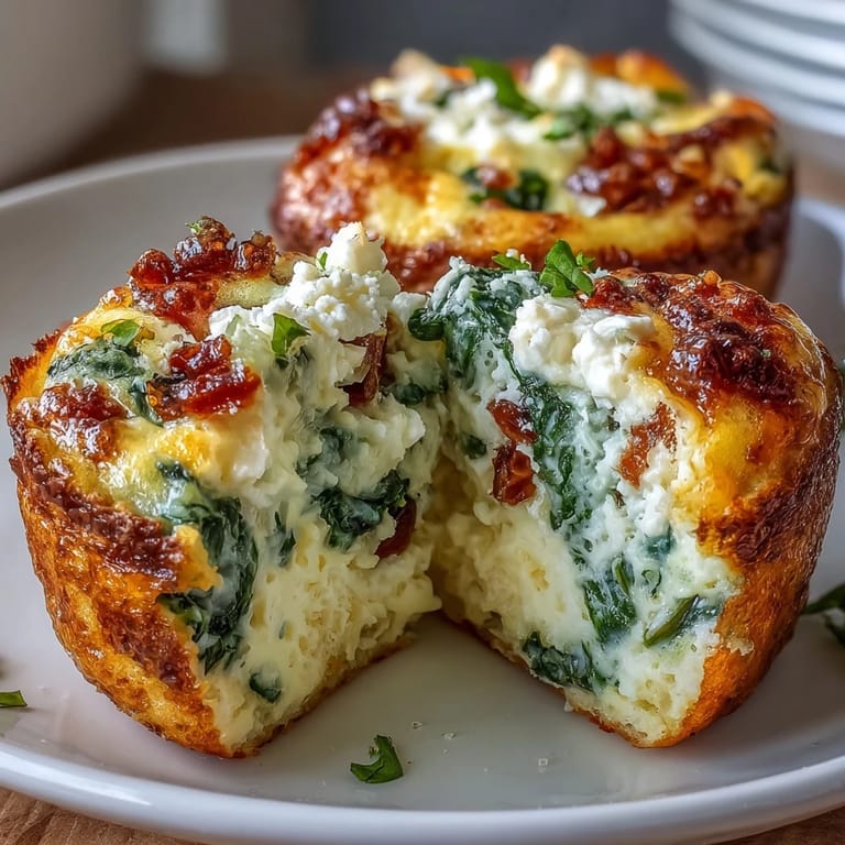 Golden egg muffin cups loaded with spinach, tomatoes, and bell peppers, ideal for quick, nutritious morning meals.