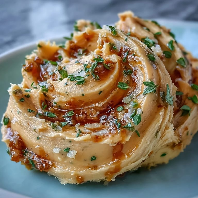 Luscious compound butter blending honey, fleur de sel, and thyme for rich flavor.  