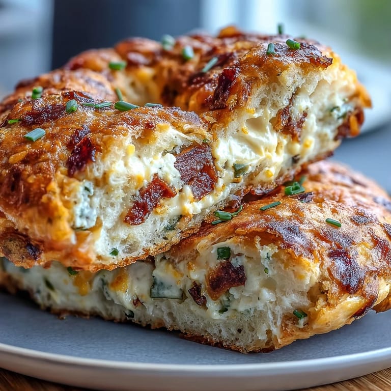 A stack of chewy, protein-packed Jalapeño Cheddar Bagels, perfect for a hearty breakfast or savory sandwich.