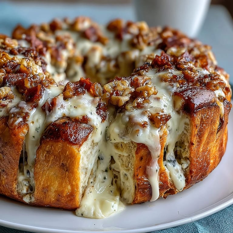 Classic Italian Easter Pie with ricotta and salami, baked until bubbly and golden, perfect for festive brunch.