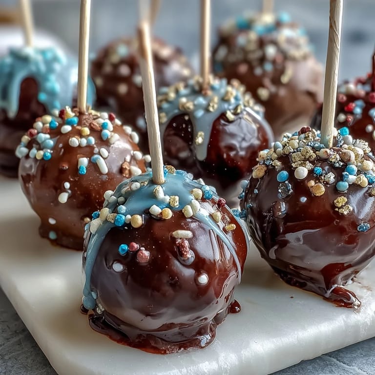Handcrafted graduation cake pops in your school colors with gold sprinkles, ready to delight graduates and guests alike.
