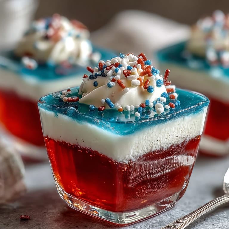 Deliciously fruity 4th of July Firecracker Jello Shots, vibrant and perfect for summer gatherings.