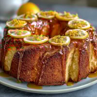 Moist limoncello pound cake with bright lemon glaze, perfect for spring brunches and dessert tables.  